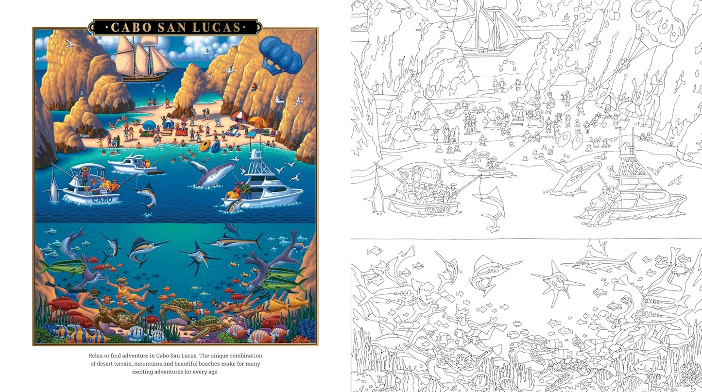 Beautiful Beaches Coloring Book by Eric Dowdle
