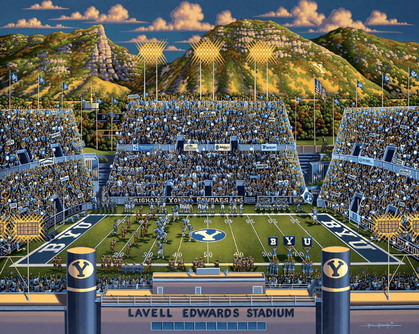 Brigham Young University BYU Cougars Dowdle Signature Edition Puzzle
