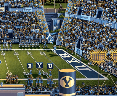 Brigham Young University BYU Cougars Dowdle Signature Edition Puzzle