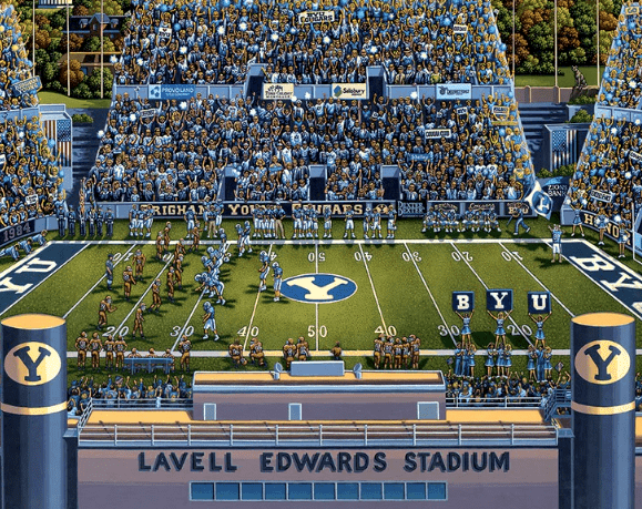 Brigham Young University BYU Cougars Dowdle Signature Edition Puzzle
