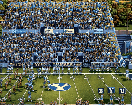 Brigham Young University BYU Cougars Dowdle Signature Edition Puzzle