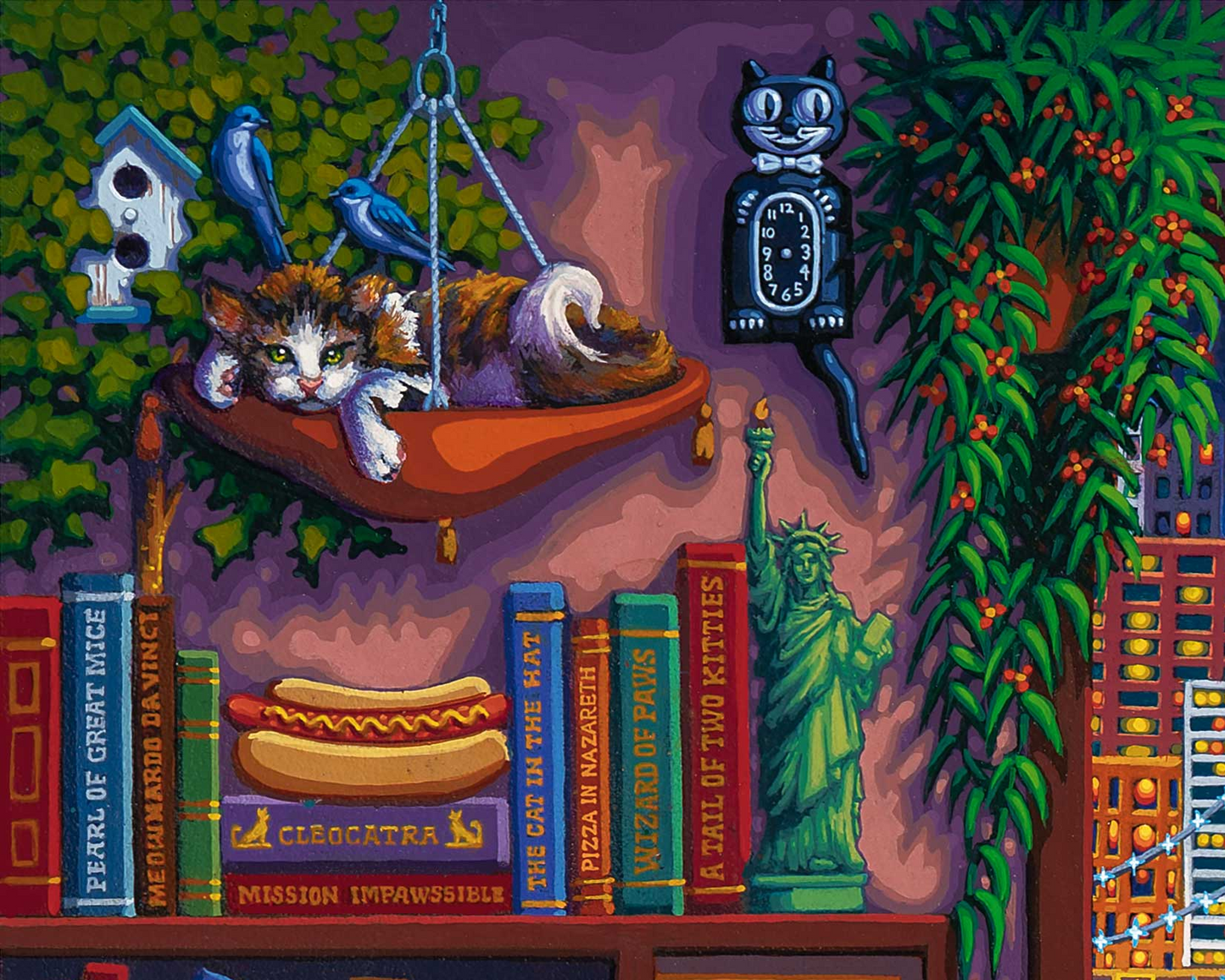 Cat Cafe - 500 Piece Puzzle by Eric Dowdle - Premium No Glare Signature Edition