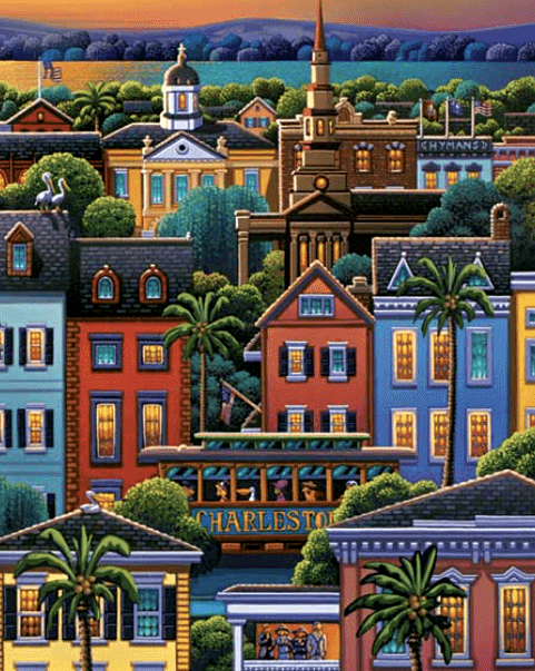 Charleston, South Carolina - 500 Piece Puzzle by Eric Dowdle - Premium No Glare Signature Edition