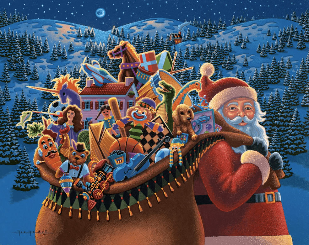 Santa's Christmas Delivery Puzzle - Dowdle Premium No Glare Edition - Sneak Peek: Ships 9/5