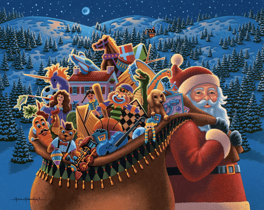 Eric Dowdle Santa's Christmas Delivery 500/1000-piece jigsaw puzzle premium no-glare Signature Edition