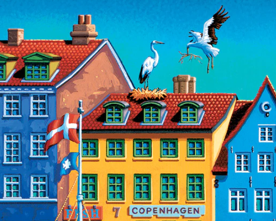Copenhagen, Denmark Europe Puzzle - by Eric Dowdle