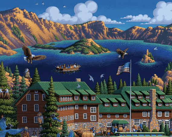 Crater Lake National Park, Oregon Dowdle Signature Edition Puzzle