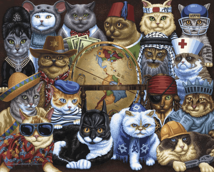 Cats Around the World Dowdle Signature Edition Puzzle