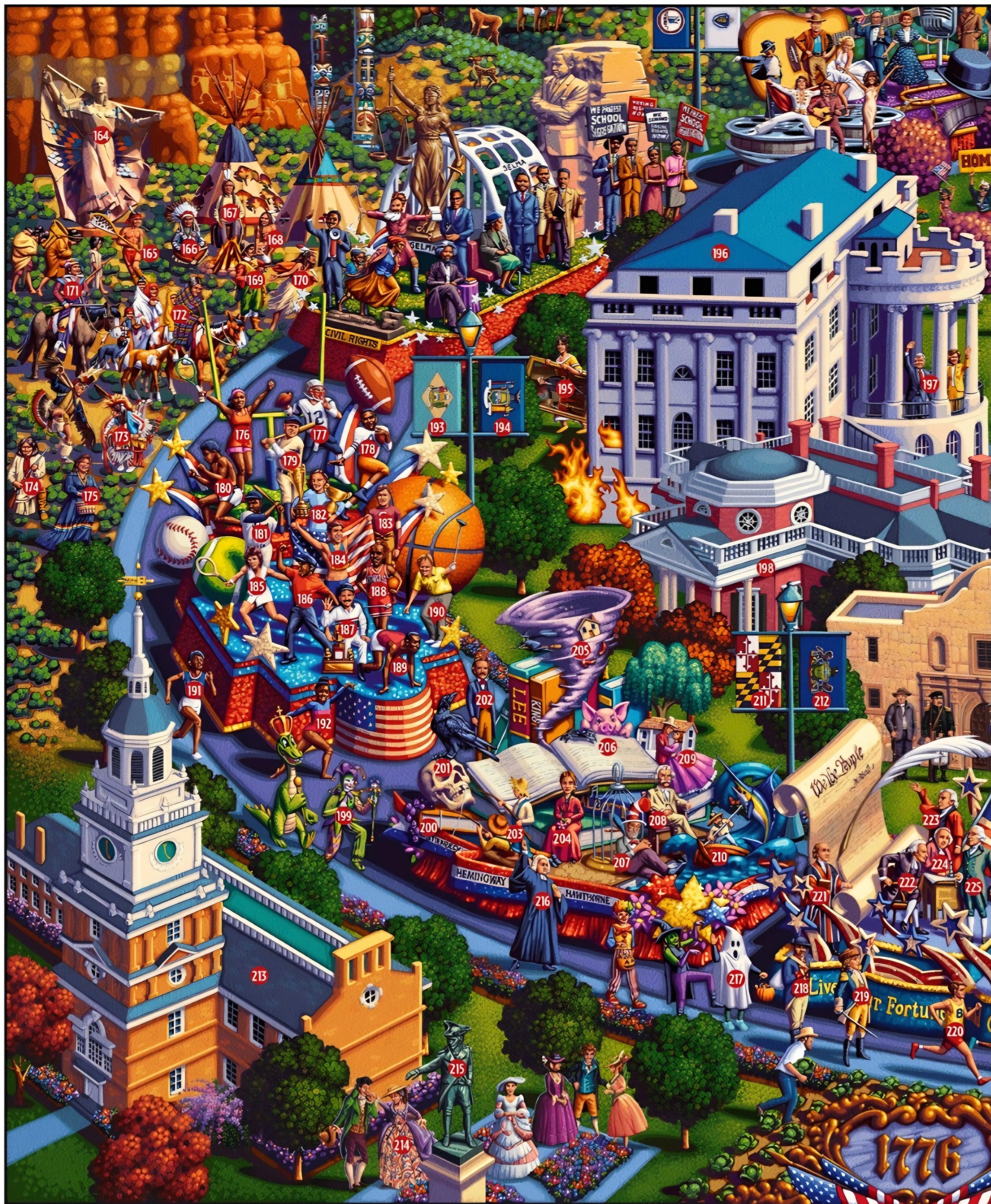 America's 250th Celebration Puzzle 500 & 1000 Piece | Eric Dowdle