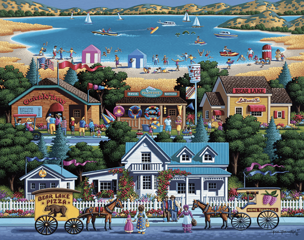 Eric Dowdle Bear Lake, Utah 500-piece jigsaw puzzle premium no-glare Signature Edition