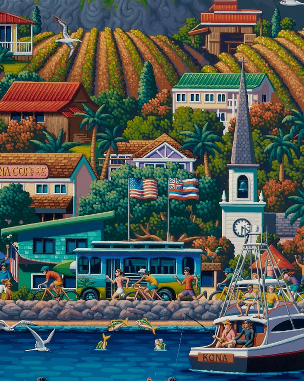 Kona, Hawaii (The Big Island) - 500 Piece Puzzle by Eric Dowdle - Premium No Glare Signature Edition