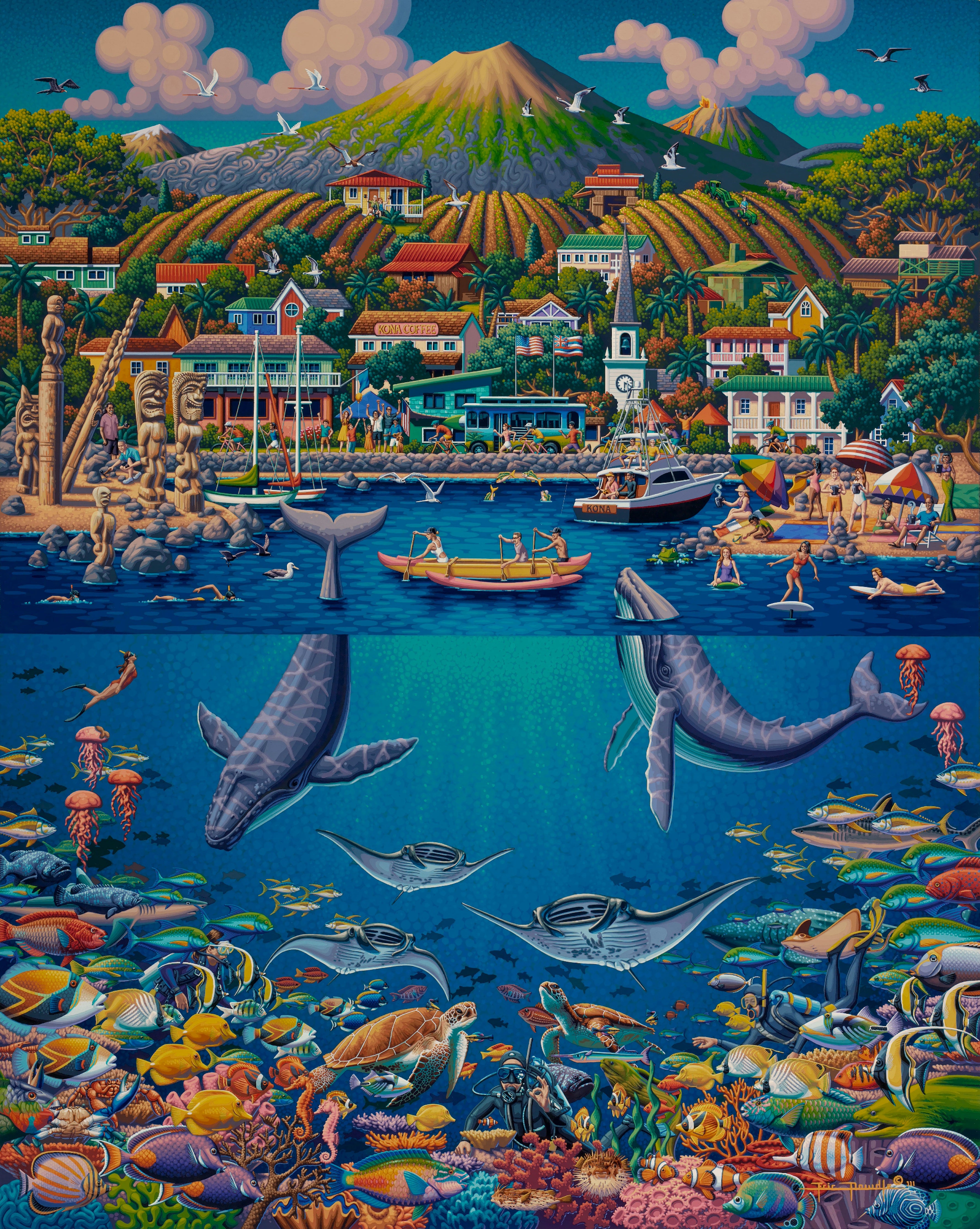 Kona, Hawaii (The Big Island) Dowdle Puzzle | Official Dowdle