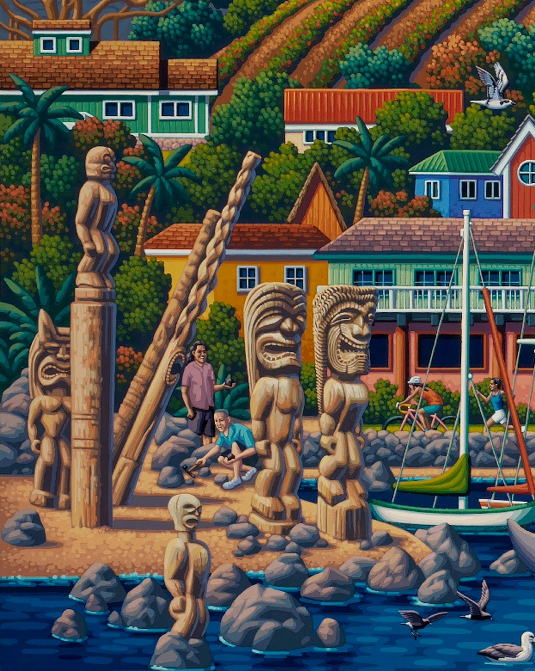 Kona, Hawaii (The Big Island) - 500 Piece Puzzle by Eric Dowdle - Premium No Glare Signature Edition