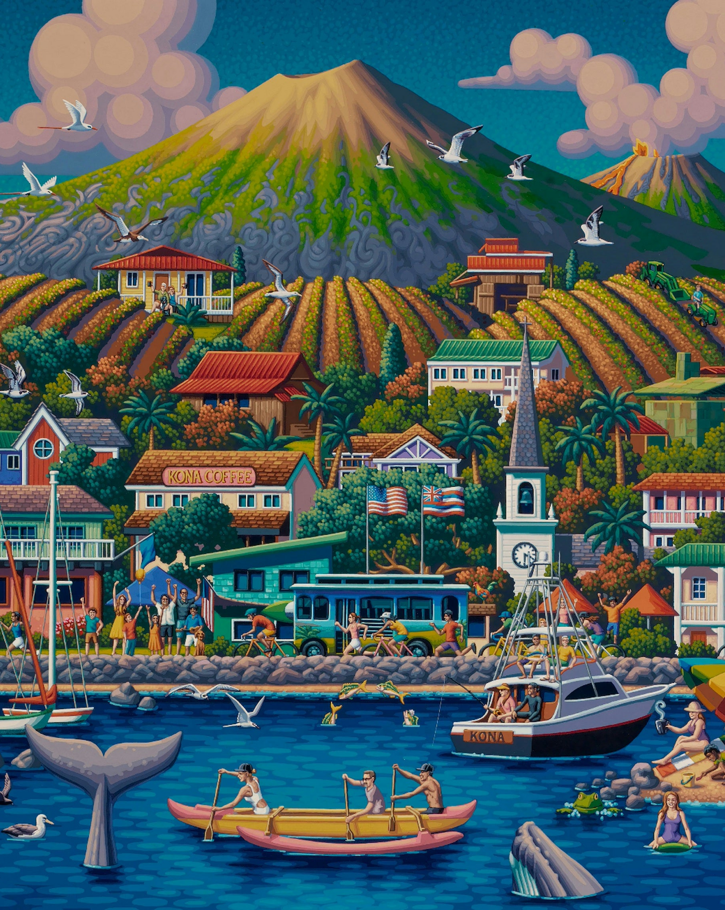 Kona, Hawaii (The Big Island) - 500 Piece Puzzle by Eric Dowdle - Premium No Glare Signature Edition