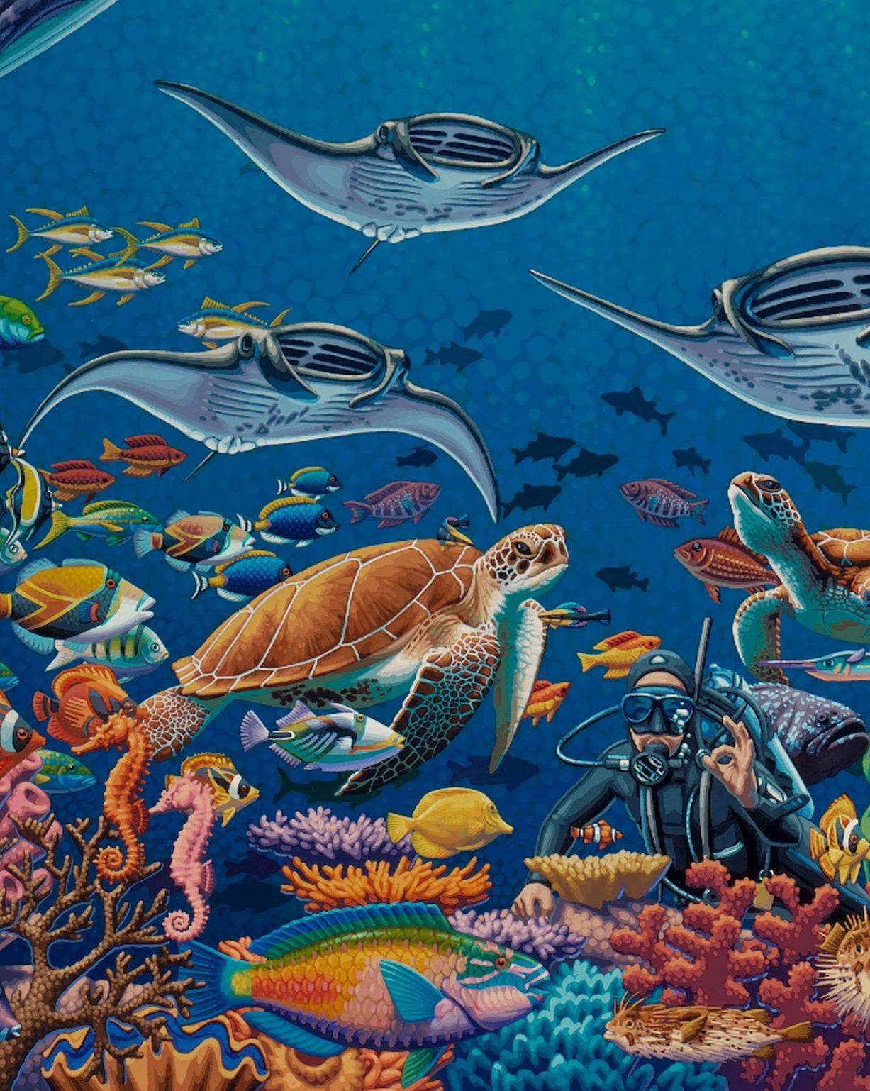 Kona, Hawaii (The Big Island) - 500 Piece Puzzle by Eric Dowdle - Premium No Glare Signature Edition
