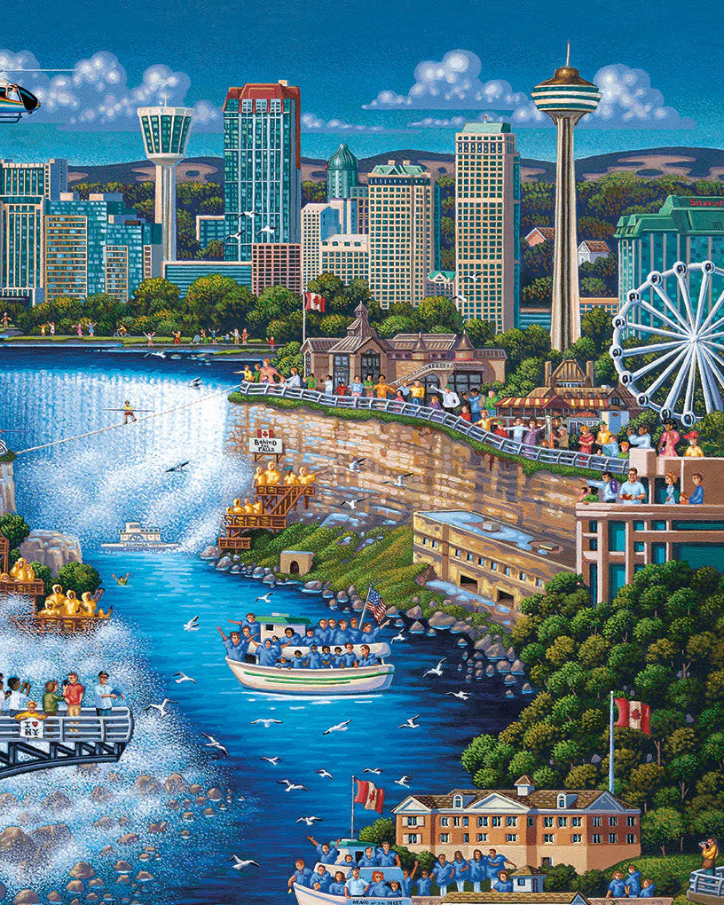 Niagara Falls, New York - 500 Piece Puzzle by Eric Dowdle - Premium No Glare Signature Edition