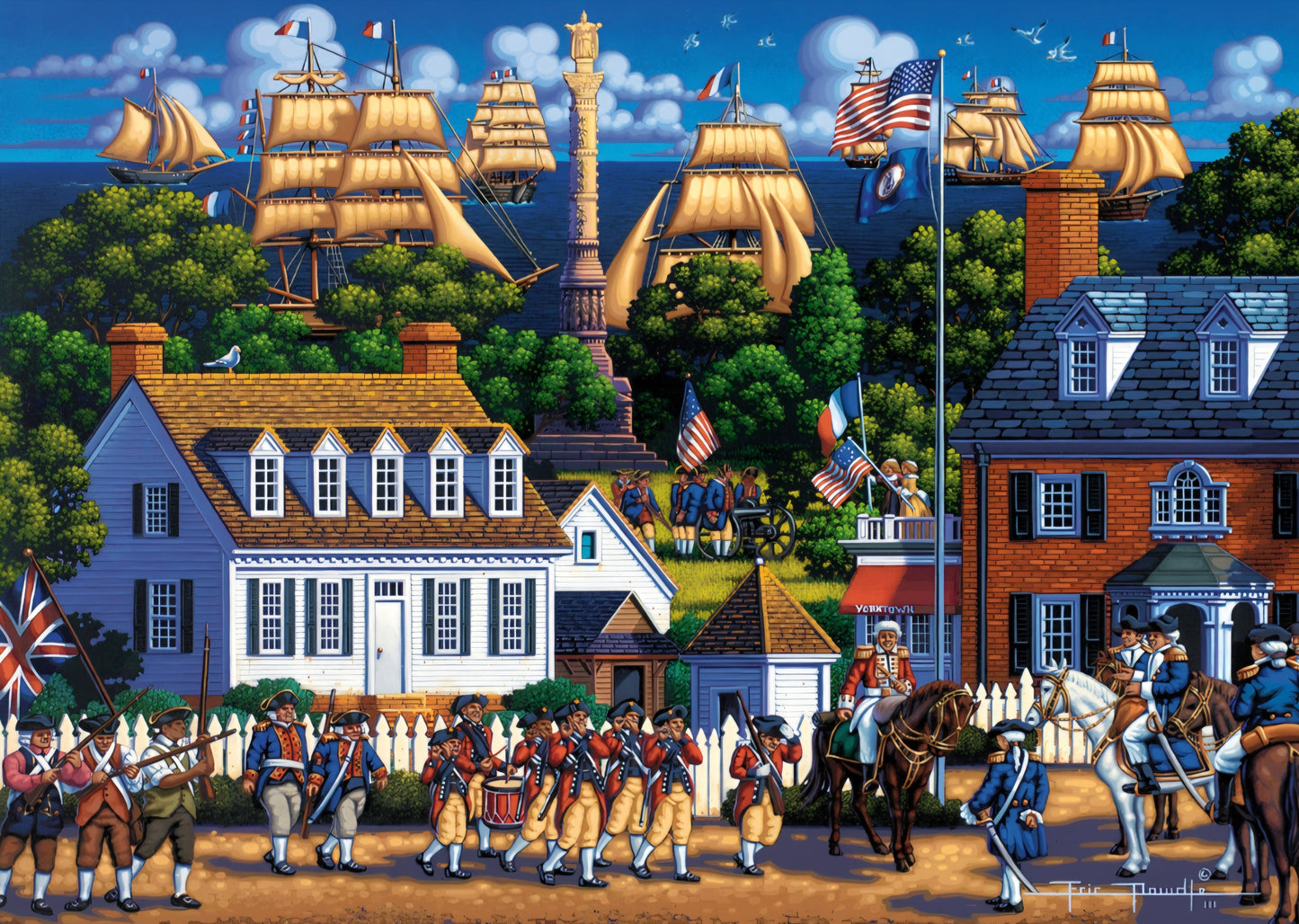 Victory at Yorktown Puzzle - Dowdle Buffalo Games America 250 Collection