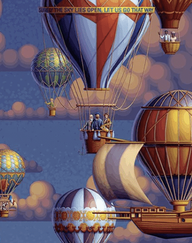 Balloons Over Paris, France - 500 Piece Puzzle by Eric Dowdle - Premium No Glare Signature Edition