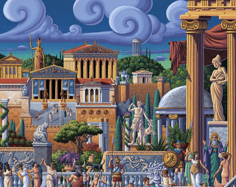 Greece Puzzle by Eric Dowdle Premium No Glare Edition - Sneak Peek Ships 9/5