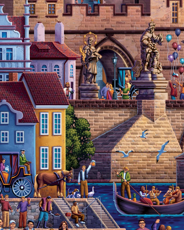 Prague, Czech Republic - 500 Piece Puzzle by Eric Dowdle - Premium No Glare Signature Edition