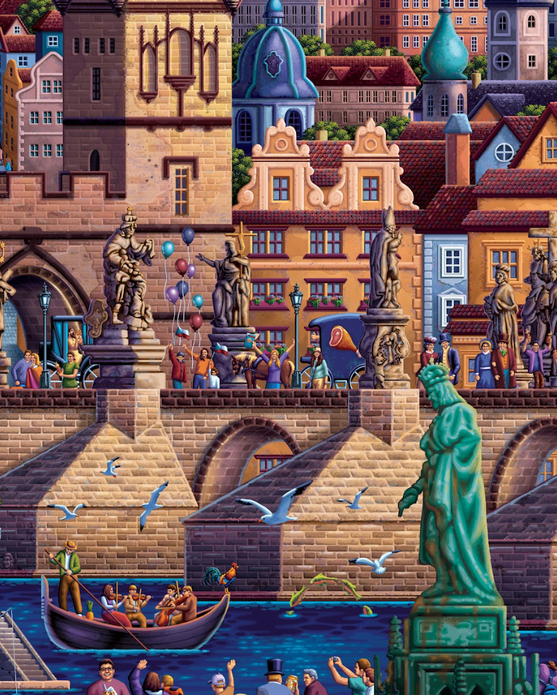 Prague, Czech Republic - 500 Piece Puzzle by Eric Dowdle - Premium No Glare Signature Edition