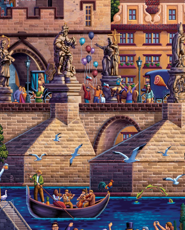 Prague, Czech Republic - 500 Piece Puzzle by Eric Dowdle - Premium No Glare Signature Edition