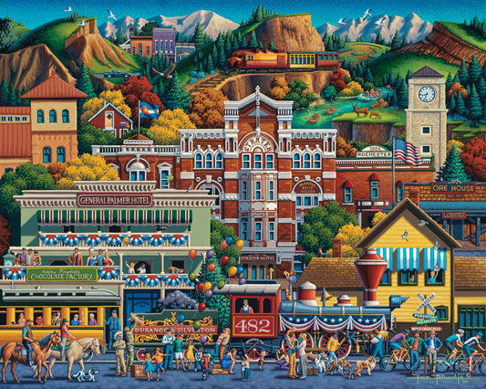 Durango, Colorado - 500 Piece Puzzle by Eric Dowdle - Premium No Glare Signature Edition