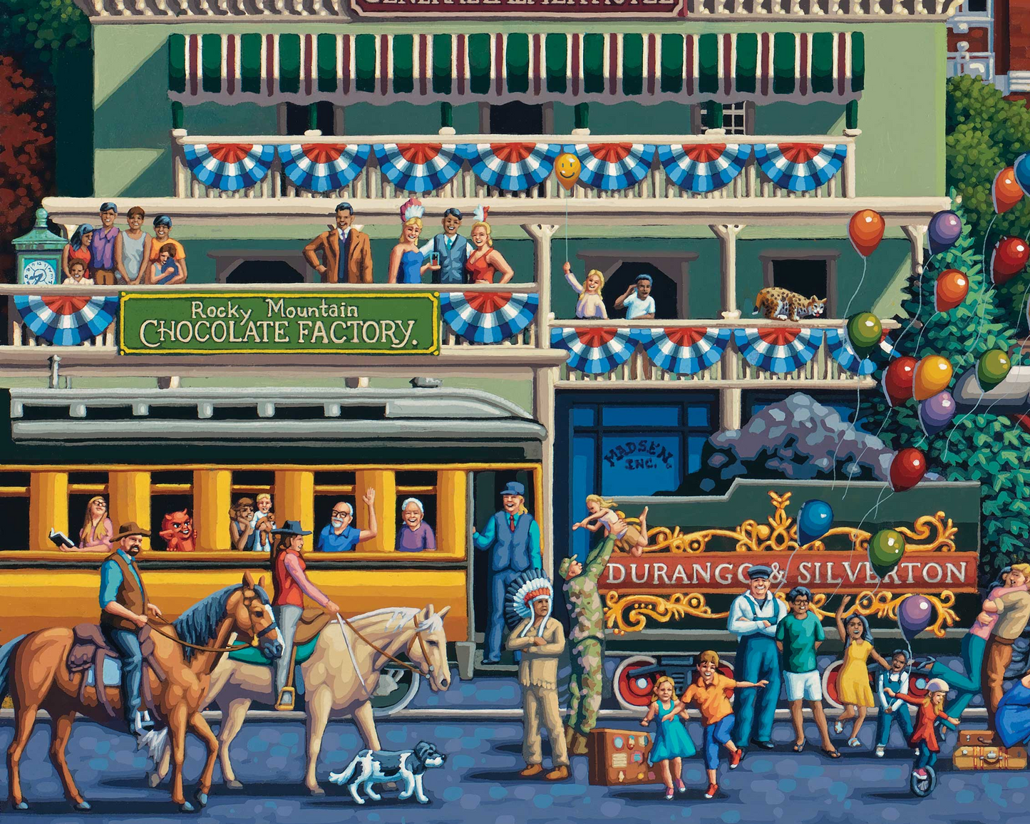 Durango, Colorado - 500 Piece Puzzle by Eric Dowdle - Premium No Glare Signature Edition