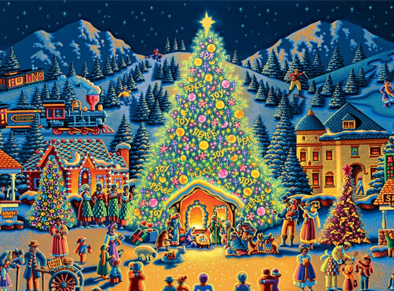 Festival of Trees Christmas Puzzle - Dowdle Premium No Glare Edition - Sneak Peek Ships 9/5