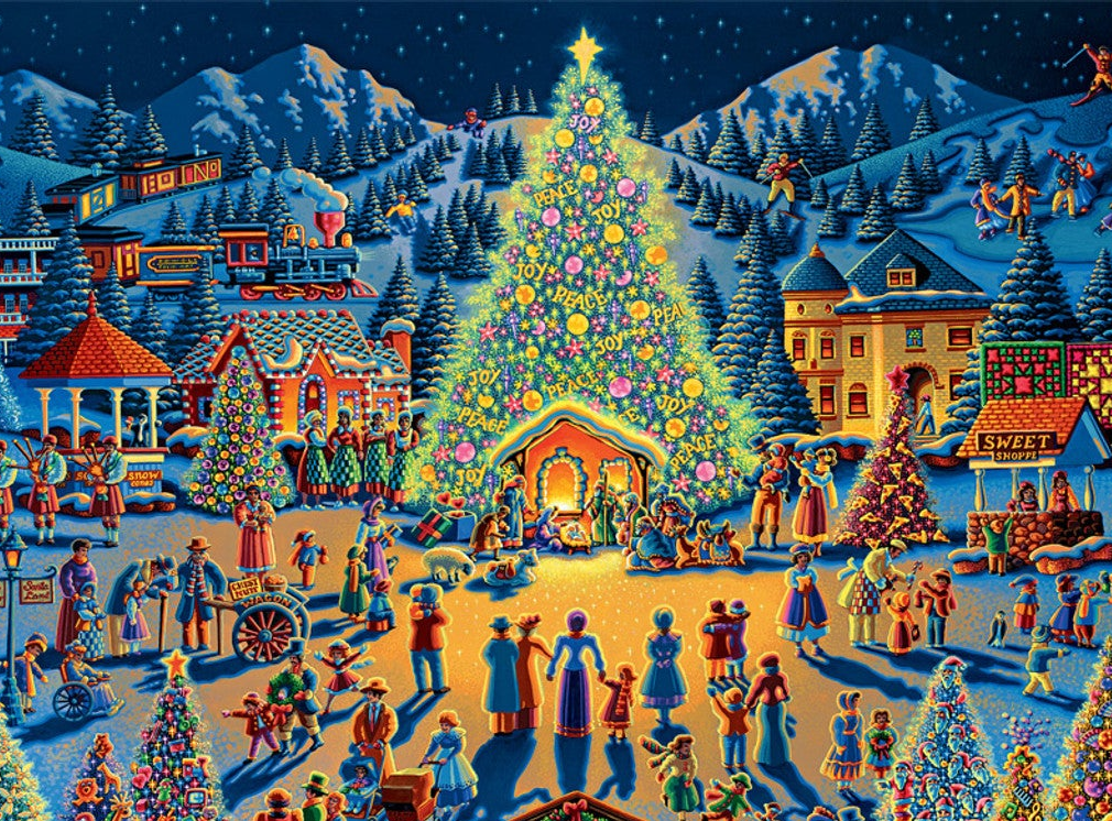 Festival of Trees Christmas Puzzle - Dowdle Premium No Glare Edition - Sneak Peek Ships 9/5