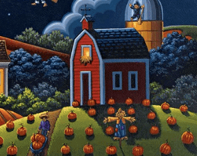 Flying School Halloween Dowdle Puzzle
