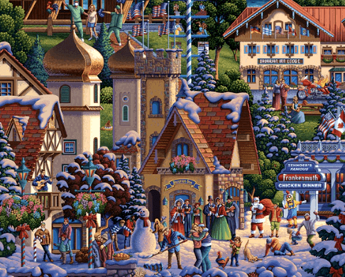 Christmas in Little Bavaria - Frankenmuth, Michigan  Puzzle Dowdle Premium No Glare Edition - Pre Order Ships 9/5