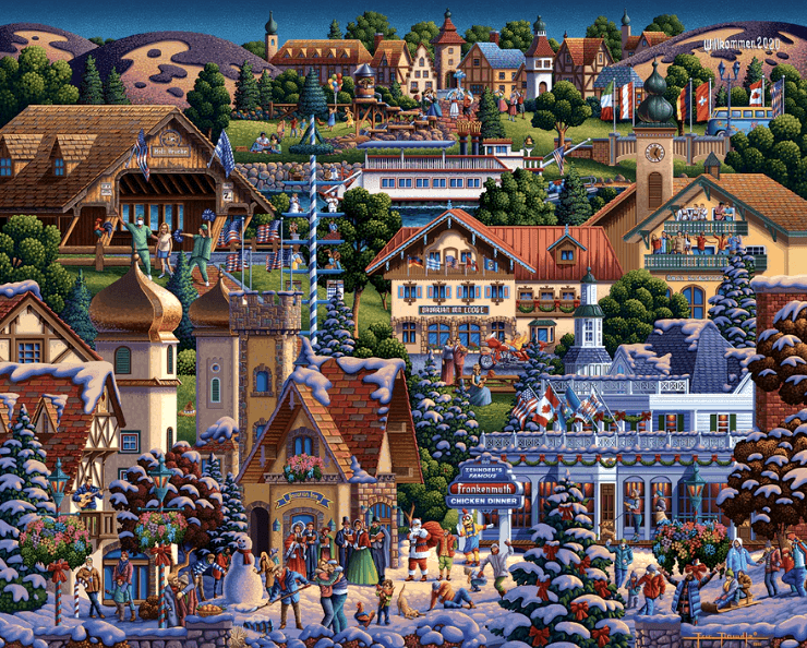 Christmas in Little Bavaria - Frankenmuth, Michigan  Puzzle Dowdle Premium No Glare Edition - Pre Order Ships 9/5