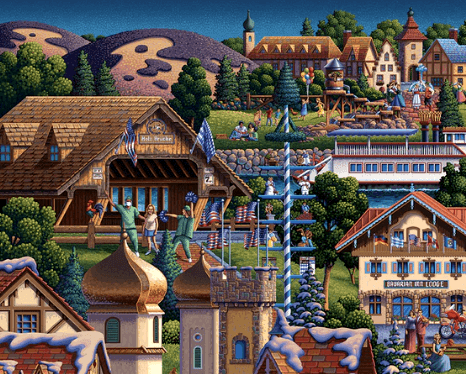 Christmas in Little Bavaria - Frankenmuth, Michigan  Puzzle Dowdle Premium No Glare Edition - Pre Order Ships 9/5