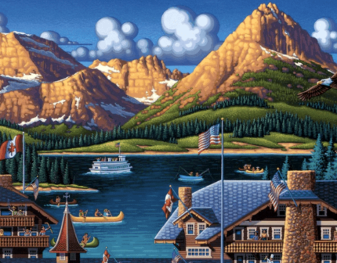 Glacier National Park, Montana Dowdle Signature Edition Puzzle