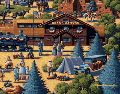 Grand Canyon National Park, Arizona - 500 Piece Puzzle by Eric Dowdle - Premium No Glare Signature Edition