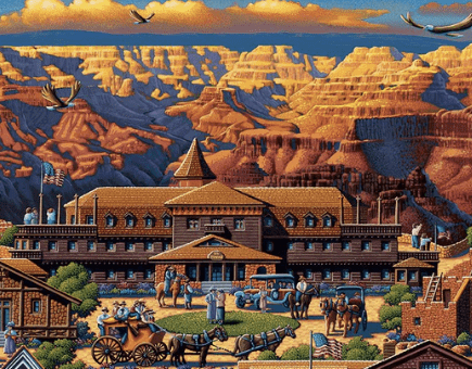 Grand Canyon National Park, Arizona - 500 Piece Puzzle by Eric Dowdle - Premium No Glare Signature Edition