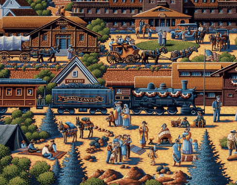 Grand Canyon National Park, Arizona - 500 Piece Puzzle by Eric Dowdle - Premium No Glare Signature Edition