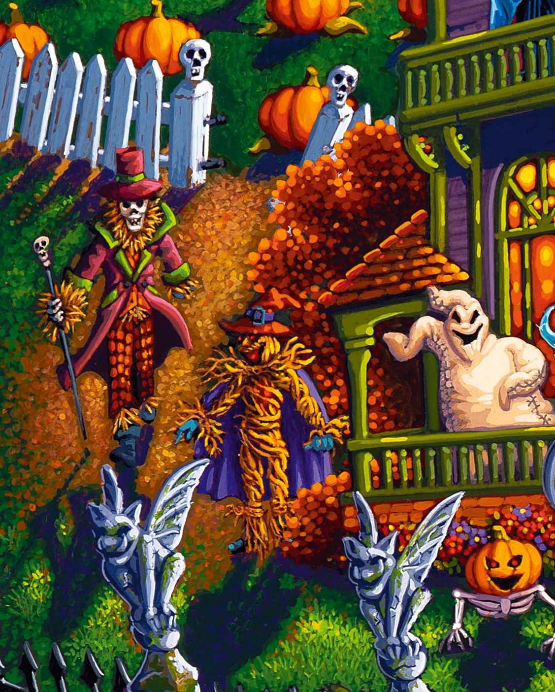 Haunted House Halloween - 500 Piece Puzzle by Eric Dowdle - Premium No Glare Signature Edition