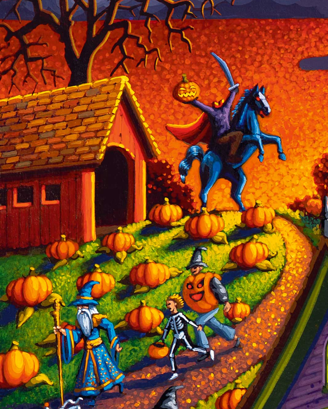 Haunted House Halloween - 500 Piece Puzzle by Eric Dowdle - Premium No Glare Signature Edition