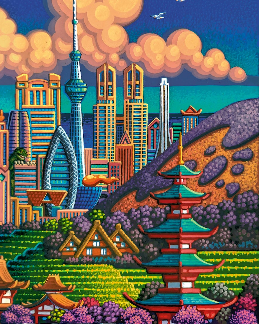 Tokyo, Japan - 500 Piece Puzzle by Eric Dowdle - Premium No Glare Signature Edition