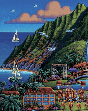 Kauai, Hawaii - 500 Piece Puzzle by Eric Dowdle - Premium No Glare Signature Edition