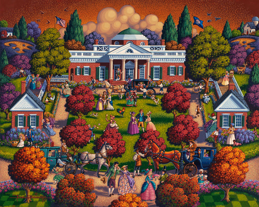Monticello National Historic Site, Charlottesville, Virginia - 500 Piece Puzzle by Eric Dowdle - Premium No Glare Signature Edition
