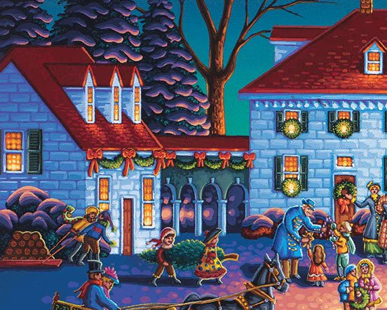 Mount Vernon Christmas, Virginia Puzzle by Eric Dowdle - Premium No Glare Edition - Sneak Peek Ships 9/5