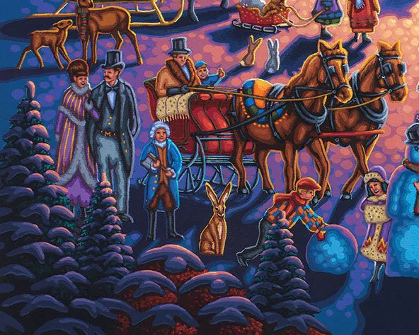 Mount Vernon Christmas, Virginia Puzzle by Eric Dowdle - Premium No Glare Edition - Sneak Peek Ships 9/5