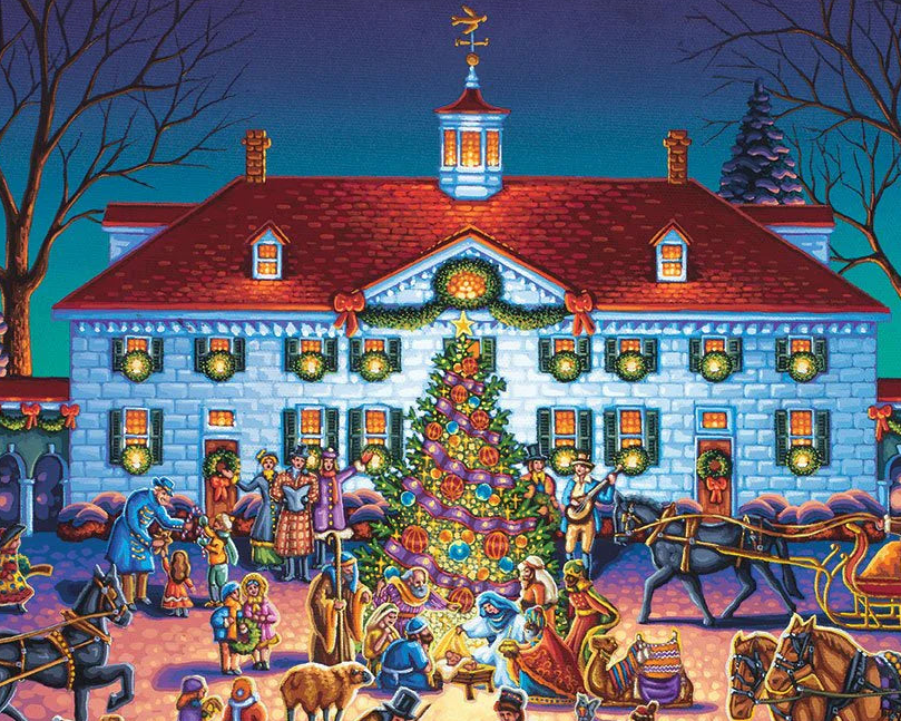 Mount Vernon Christmas, Virginia Puzzle by Eric Dowdle - Premium No Glare Edition - Sneak Peek Ships 9/5