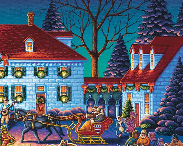 Mount Vernon Christmas, Virginia Puzzle by Eric Dowdle - Premium No Glare Edition - Sneak Peek Ships 9/5
