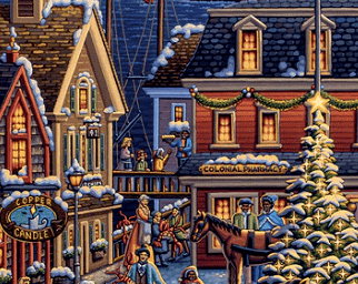 New England Christmas Kennebunkport, Maine Puzzle - Dowdle Premium No Glare Edition- Sneak Peek Ships 9/5