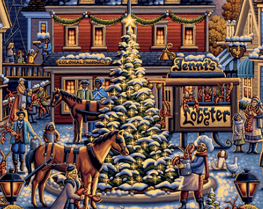 New England Christmas Kennebunkport, Maine Puzzle - Dowdle Premium No Glare Edition- Sneak Peek Ships 9/5