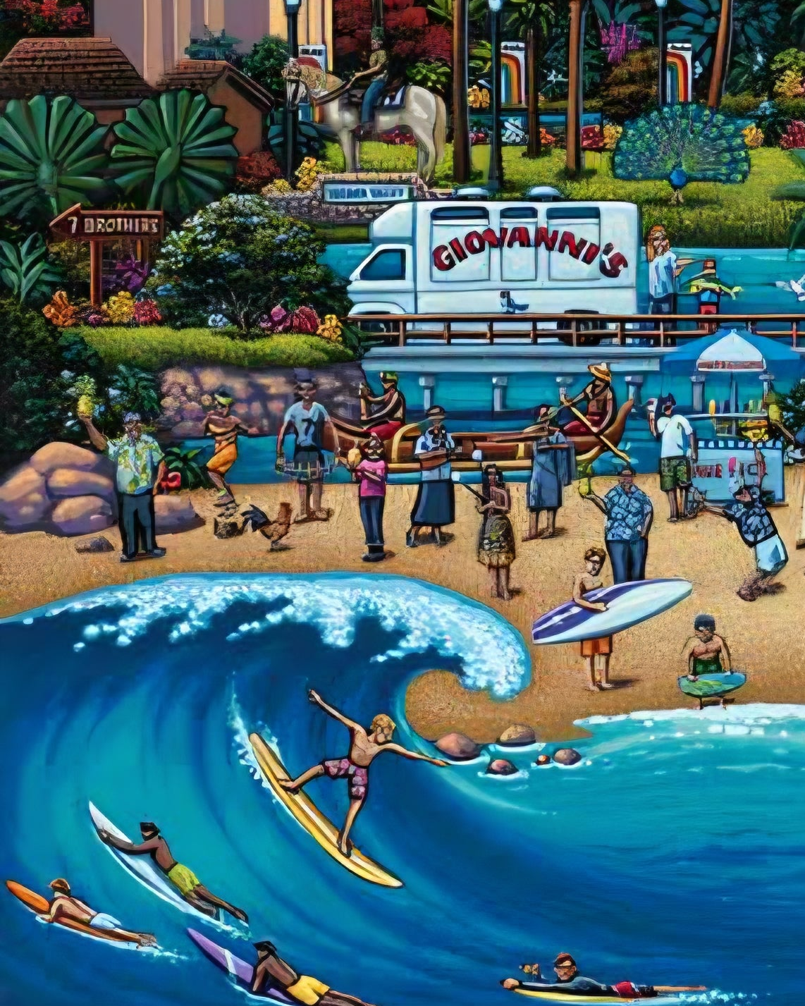 North Shore, Hawaii - 500 Piece Puzzle by Eric Dowdle - Premium No Glare Signature Edition